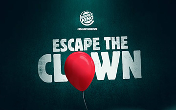 Burger King helps you to #ESCAPETHECLOWN with their new ad