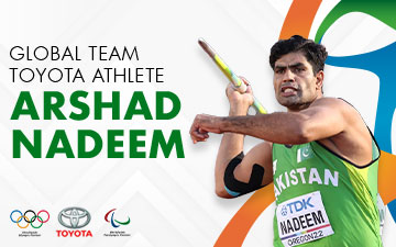 Toyota Sponsors Javelin Start Arshad Nadeem for Olympics 2024